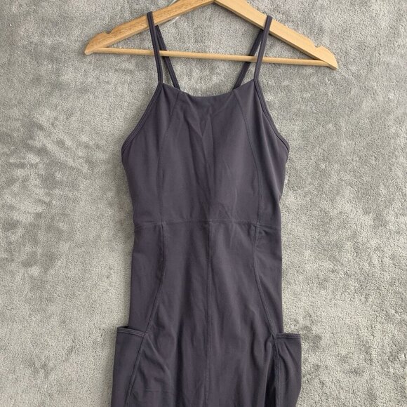 Sweaty Betty Jumpsuit Womens 4-6 Athleisure Sleeveless Gray Activewear Workout - Picture 7 of 16